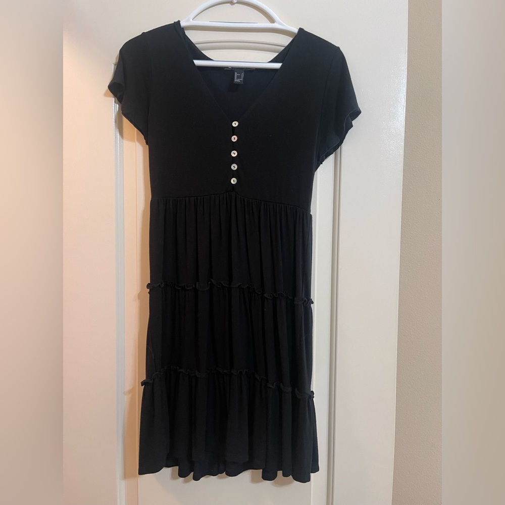 Black Button Down Dress
